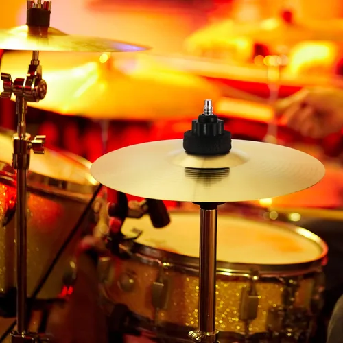 Vista 6 de Crash Cymbal: Platillo de latón de 8 pulgadas para kit de batería - Sonido nítido y fuerte para bateristas profesionales y aficionados