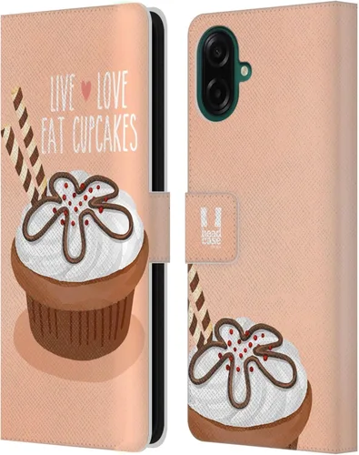 Vista 43 de Head Case Designs Assortment Cupcakes Happiness Leather Wallet Case Compatible with Samsung Galaxy A07 4G Surtido
