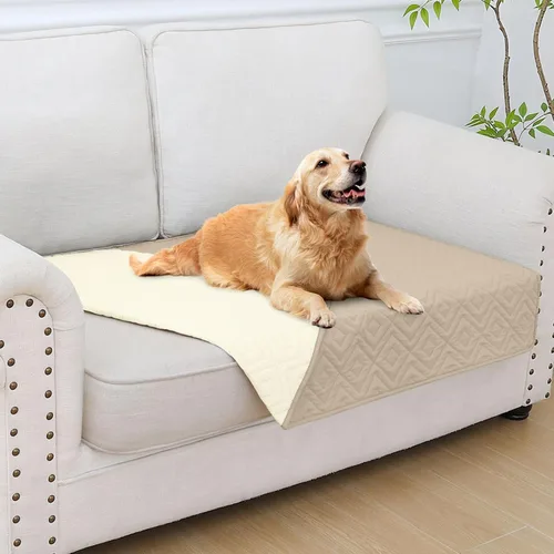Vista 35 de hyha Manta impermeable para perros, funda suave para cama de perro, mantas para mascotas, funda impermeable para sofá y sillón para perros lavable