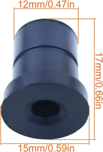 Vista 2 de 503869201 Kit de limitador de movimiento de goma para motosierra Husqvarna 340 345 350 351 353 357 359 455 460 461