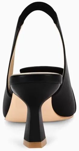Vista 6 de Zapatos de vestir con tacón bajo y puntera cerrada para mujer, zapatos de vestir sexy y elegantes para boda y oficina