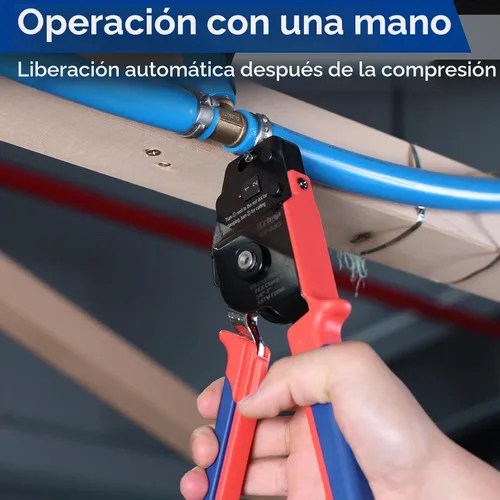 Vista 5 de iCrimp BJ03 PEX - Kit de herramientas de extracción y cincha para abrazaderas de acero inoxidable de 3/8 a 1 pulgada