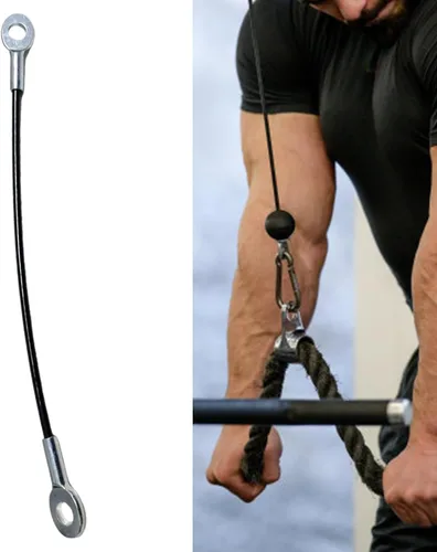 Vista 4 de Fitness Gym Replacement Cable Heavy Type Steel Wire Rope Pulley Cable for Fitness Enthusiasts and Trainers