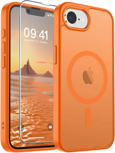 Vista 326 de SUPFINE Funda magnética para iPhone SE 2022 (3ª)/2020 (2ª), iPhone 8 (compatible con MagSafe) (protección contra caídas de grado militar), funda