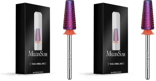 Vista 36 de MelodySusie Super Cut Edition Brocas para Uñas 5 en 1, Brocas Multifunción de Carburo de Tungsteno de 3/32'', Adecuadas para Manicura Pedicura