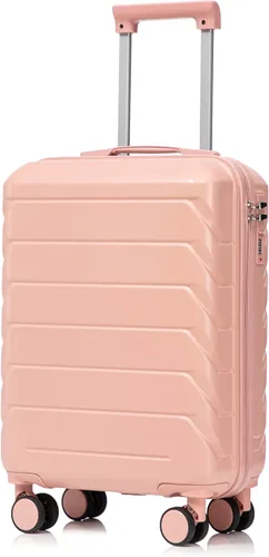Vista 102 de Merax 3 piezas expandible ABS Hardshell equipaje Sets Spinner Wheel Maleta TSA Lock Suit Case, Apertura frontal negra, Juego de 2 piezas, Maleta