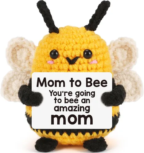 Vista 22 de LEJIAJINW - Regalos para tía para mujer, regalos de cumpleaños para tía de sobrina sobrina, linda abeja de ganchillo hecha a mano, regalo único