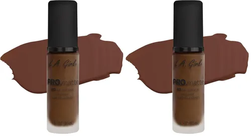 Vista 16 de L.A. Girl PRO.Matte Foundation, Sand GLM678 (Paquete de 2)