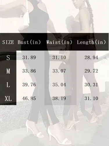 Vista 7 de Donnalla Body sexy sin mangas acanalado para mujer, body ajustado de verano