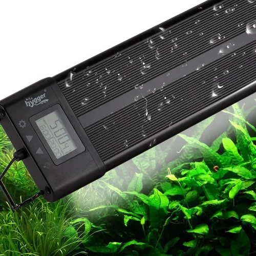 Vista 10 de Hygger - Luz LED programable para acuario, para peceras de plantas de 12~18 pulgadas de largo, espectro completo, con pantalla LCD de configuración