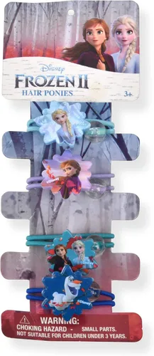 Vista 3 de Disney Frozen Elsa and Anna - Vestido sin mangas para niñas con tutú y 4 lazos para el pelo de cola de caballo para niños pequeños, color azul, Azul