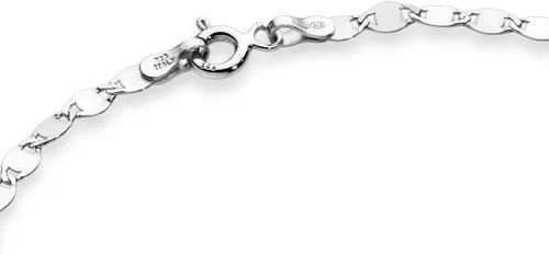 Vista 3 de Miabella Italian 925 Sterling Silver Mirror Link Chain Bracelet for Women Plata esterlina