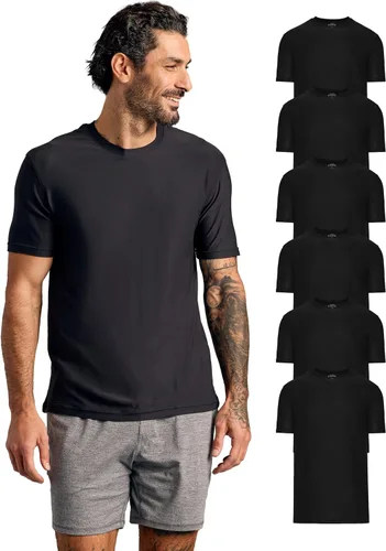 Vista 21 de True Classic Camisas de entrenamiento para hombre: camiseta muscular Negro