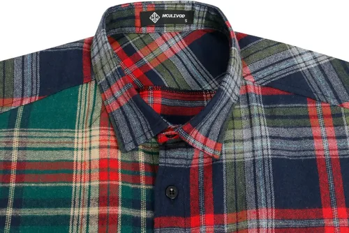 Vista 3 de Camisa sin mangas a cuadros para hombre, camisas vaqueras con botones