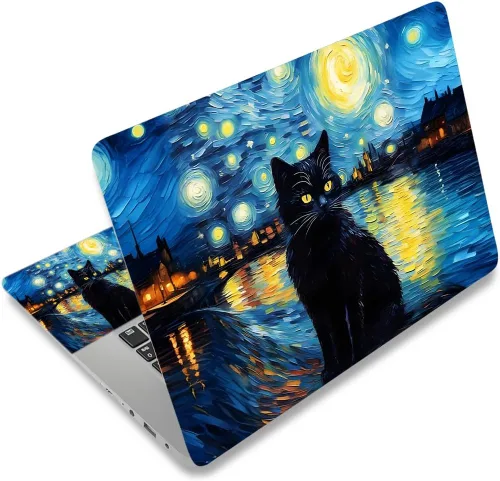 Vista 35 de Adhesivo para laptop de 12.1-15.6 pulgadas, calcomanía reutilizable universal de vinilo para laptop, protector de arte impermeable en color panal