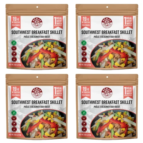 Vista 10 de Nomad Nutrition Southwest Breakfast Skillet - Comida de senderismo liofilizada instantánea para mochileros y campamentos, comidas de senderismo a
