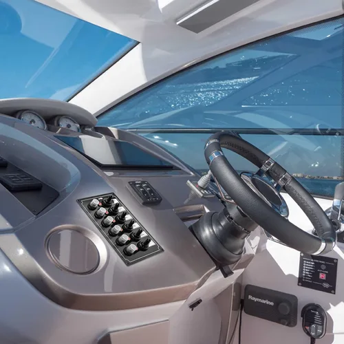 Vista 6 de Panel de interruptores marinos, Haoguo Panel eléctrico de barco de 6 Gang con disyuntor, IP67 impermeable, aplicable a barcos, yates, barcos
