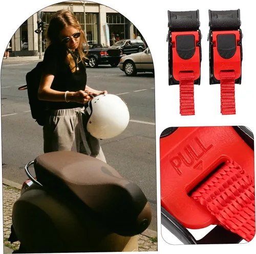 Vista 4 de STOBAZA Accessories 2pcs Motorcycle Quick Release Buckle Chin Strap Clip Easy to Install Stainless Steel