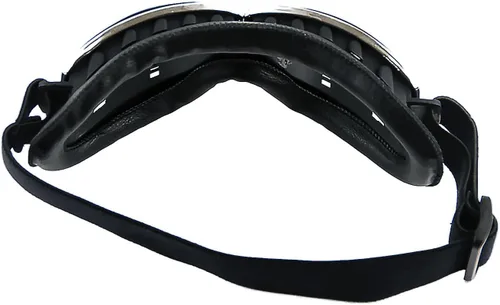 Vista 3 de Anteojos de seguridad para motociclismo, motonetas, medio casco clásico para Vespa, estilo aviador, plegable con lentes transparentes