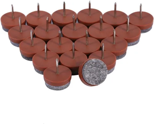 Vista 6 de Almohadillas redondas de fieltro resistentes para muebles, protectores de piso de madera dura para silla, mesa, escritorio, armario, sofá, sofá