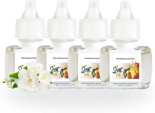 Vista 35 de Scent Fill Ambientador enchufable de sidra de manzana, 4 recambios de aceite perfumado