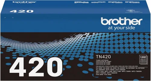 Vista 7 de Brother, modelo TN-420, cartucho de tóner (1 unidad)