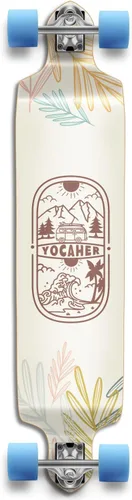 Vista 28 de Yocaher Earth Series - Patinetas completas Longboard con BlackWidow Premium 80A Grip Tape Aluminio Truck ABEC-9 Rodamiento 2.756 in Ruedas