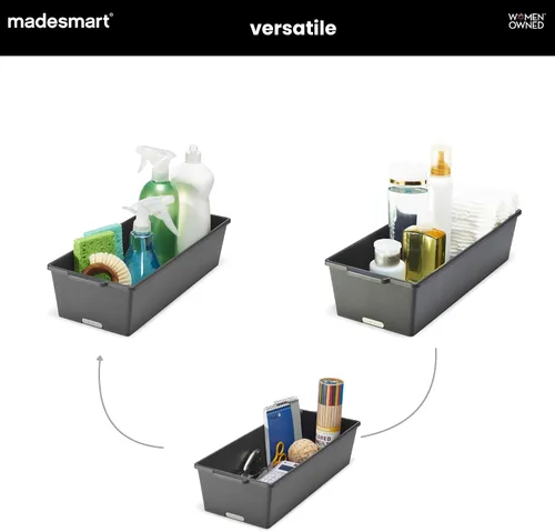 Vista 6 de madesmart Cubo de almacenamiento profundo grande clásico, granito PremiumGranite