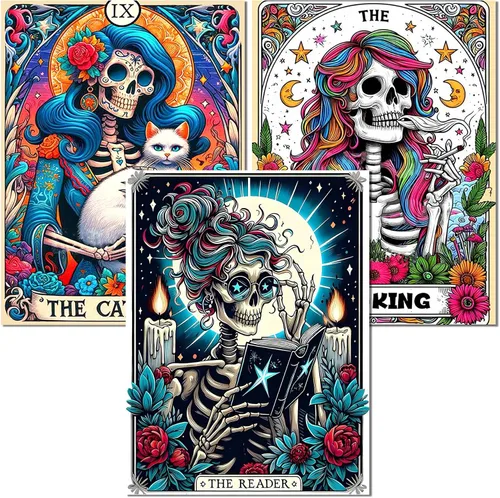 Vista 34 de Meothan - Paquete de 12 kits de arte de diamantes 5D para adultos, de animales, cristales redondos, para regalo o para decoración del hogar de 12 x