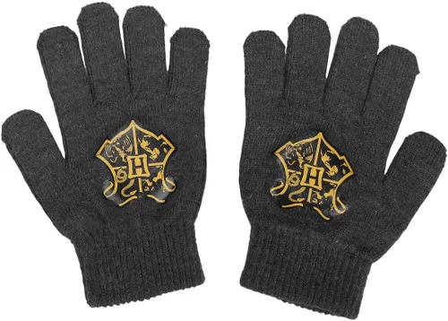Vista 4 de Harry Potter Hogwarts - Juego de gorro y guantes para jóvenes, Multi colorido