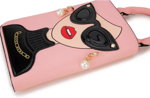 Vista 8 de Bolsos de hombro para mujer, de piel sintética, con asa superior, bolso de mano para mujer