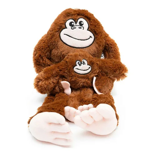 Vista 5 de Peluche para perros Gloria Mizaru 11 x 44 x 45 cm Mono Marrón