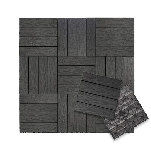 Vista 27 de NewTechWood UltraShield Naturale - Azulejo compuesto para exteriores (1 pie x 1 pie), color rosa de Seúl (10 pies cuadrados por caja)