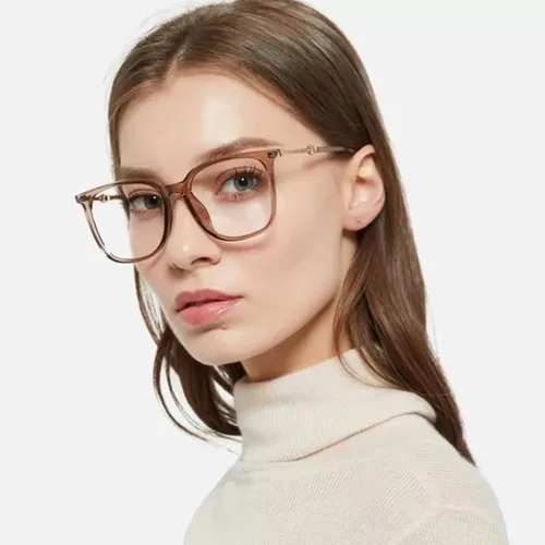 Vista 2 de Firmoo Gafas de bloqueo de luz azul de gran tamaño, marco grande cuadrado nerd, lentes de pantalla de computadora