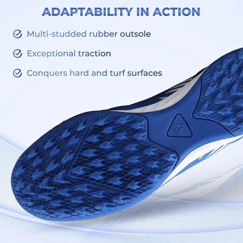 Vista 3 de Vizari Valencia Turf Cleats para hombres y mujeres Tacos de césped de fútbol con suela de goma multitachonada para tracción Zapatos de fútbol
