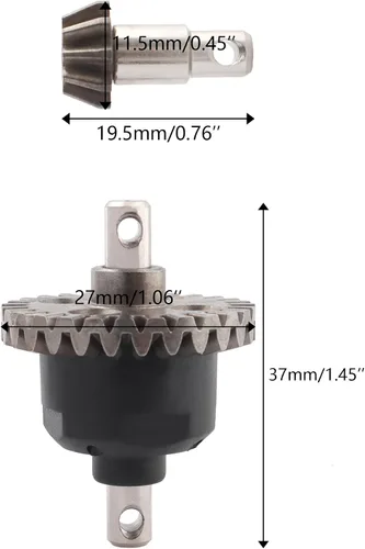 Vista 5 de FY-CQ04 Accesorios diferenciales delanteros Recambios de repuesto para 1:10 X07 X08 F10 sin escobillas RC Cars X05 FY-11 X-03MAX X-04MAX Camiones