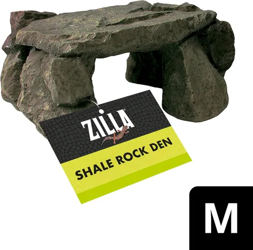 Vista 9 de Zilla hábitat para reptiles, decoración, roca, guarida, tamaño medio