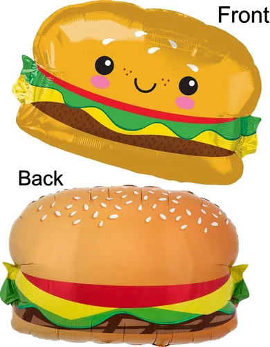 Vista 3 de BBQ Picnic Cookout Suministros de fiesta Hamburguesa Hot Dog Ketchup Mostaza Globo Decoraciones