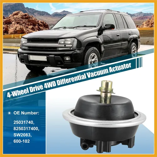 Vista 2 de Actuador de vacío diferencial delantero 4WD de tracción en las 4 ruedas 25031740 para Chevrolet S10 Blazer 1983-2005 para GMC S15 Jimmy para Pontiac