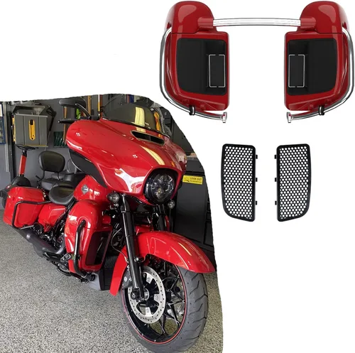 Vista 9 de Kits de calentadores de piernas con ventilación y combinación de color con guantera para Harley Davidson Touring Street Road King Glide FLTR 2014