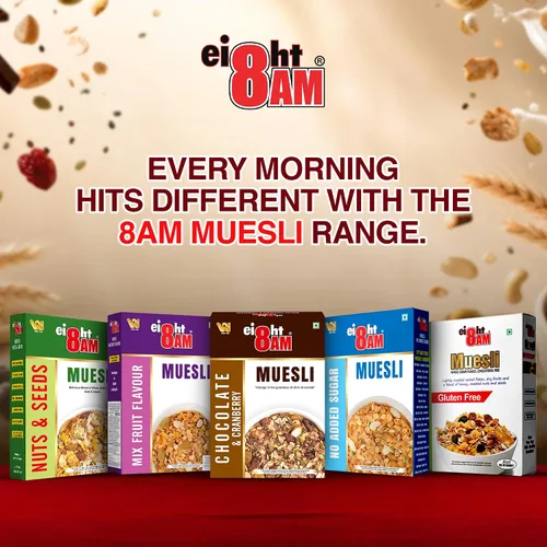 Vista 8 de 8AM Muesli Frutas secas sin gluten y una mezcla de nueces y semillas tostadas con miel