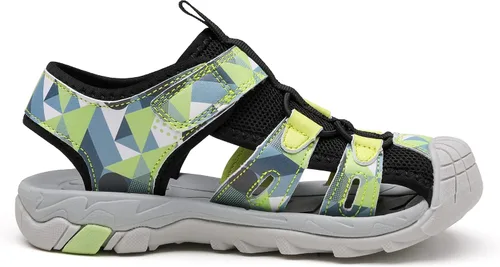 Vista 2 de NORTIV 8 Sandalias de verano para niños y niñas, sandalias de punta cerrada, para senderismo, ligeras, atléticas al aire libre