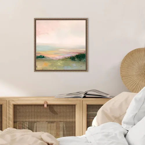 Vista 5 de Amanti Art Lienzo enmarcado para pared, 16 x 16 pulgadas, valle oscuro brillante por Julia Purinton, lienzo enmarcado para pared, obras de arte
