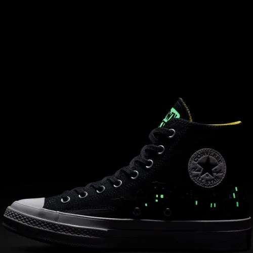 Vista 5 de Converse - Chuck de Batman x Chinatown Market Chuck 70, color negro y amarillo
