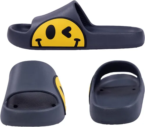 Vista 3 de Sandals for Girls and Boys,Mens Slippers Sandals for Women,EVA Anti-Slip Indoor & Outdoor Kids Slippers Smile Face Open Toe Spa Bath Pool Gym House