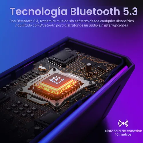 Vista 4 de Bluedee Altavoces de computadora para PC de escritorio, altavoces Bluetooth 5.3 para PC con luz RGB dinámica, barra de sonido de computadora