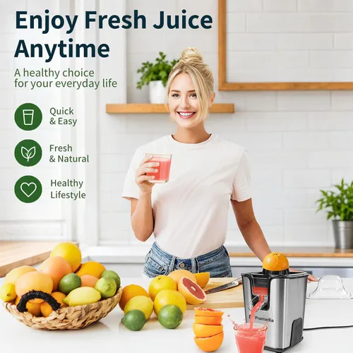 Vista 2 de Exprimidor eléctrico de cítricos, máquina de jugo de naranja