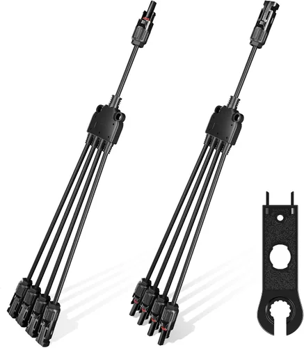 Vista 9 de OYMSAE Conectores solares 30A - Kit de cable adaptador paralelo de rama en Y impermeable para panel solar