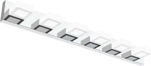 Vista 48 de Ralbay - Luz LED negra para tocador de baño, moderna, atenuable con 5 temperaturas de color, accesorios de iluminación de pared de acrílico negro