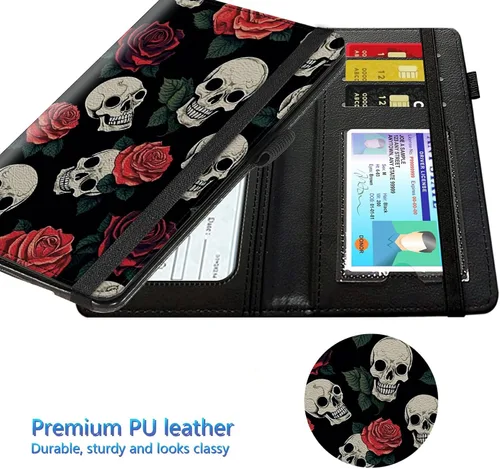Vista 99 de Funda para chequera para hombres y mujeres, cartera de cuero RFID con ranuras para tarjetas de crédito, soporte de cheques duplicados personales